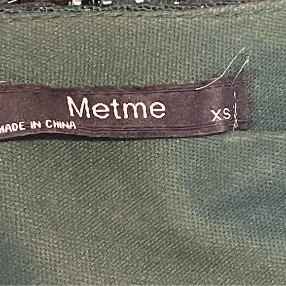 Metme Green Black Beaded 20s Flapper Dress Costume, size XS - Picture 7 of 8